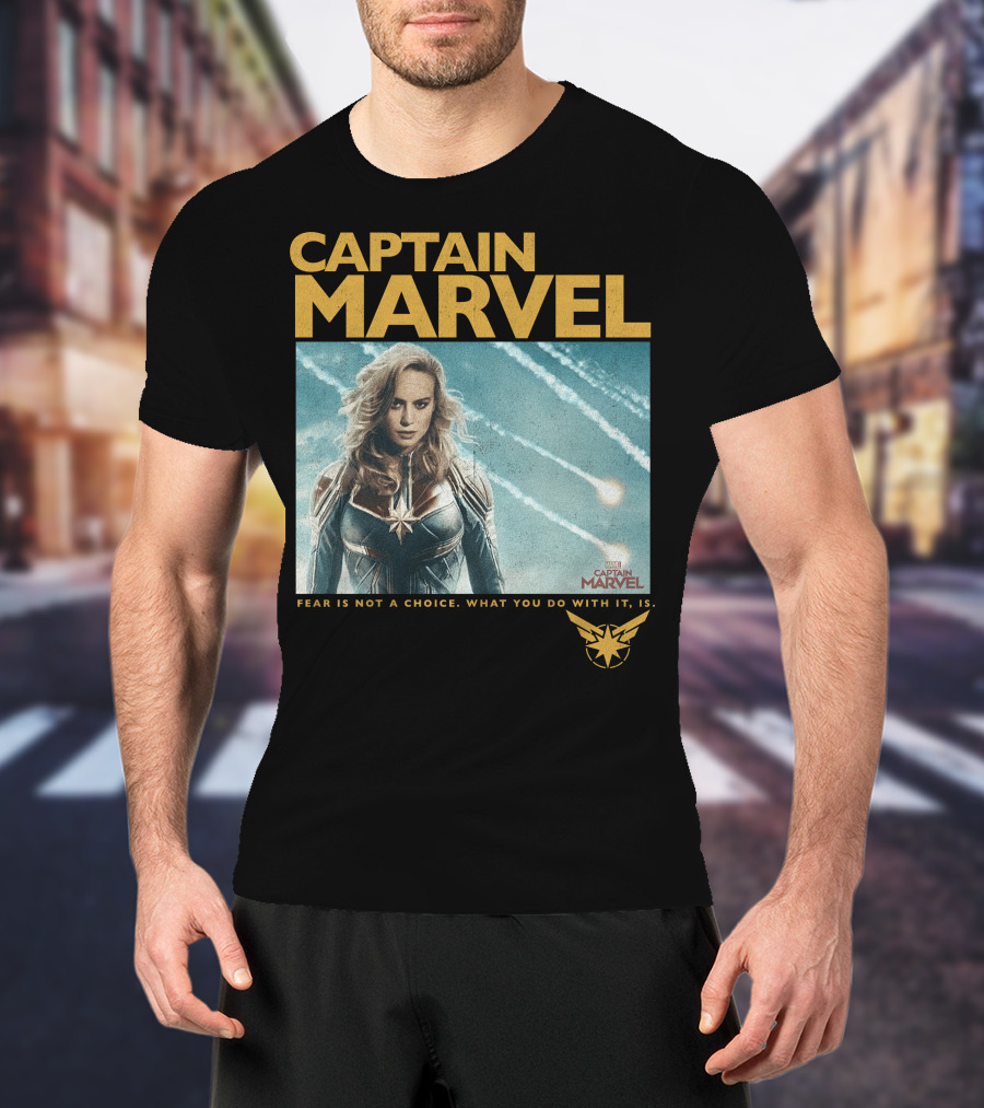 Captain Marvel Fear Is Not A Choice Vintage Movie T-Shirt