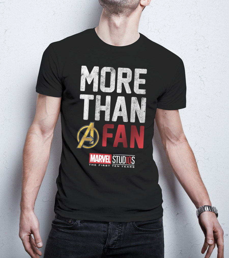 Marvel Studios Avengers More Than A Fan The First Ten Years T-Shirt