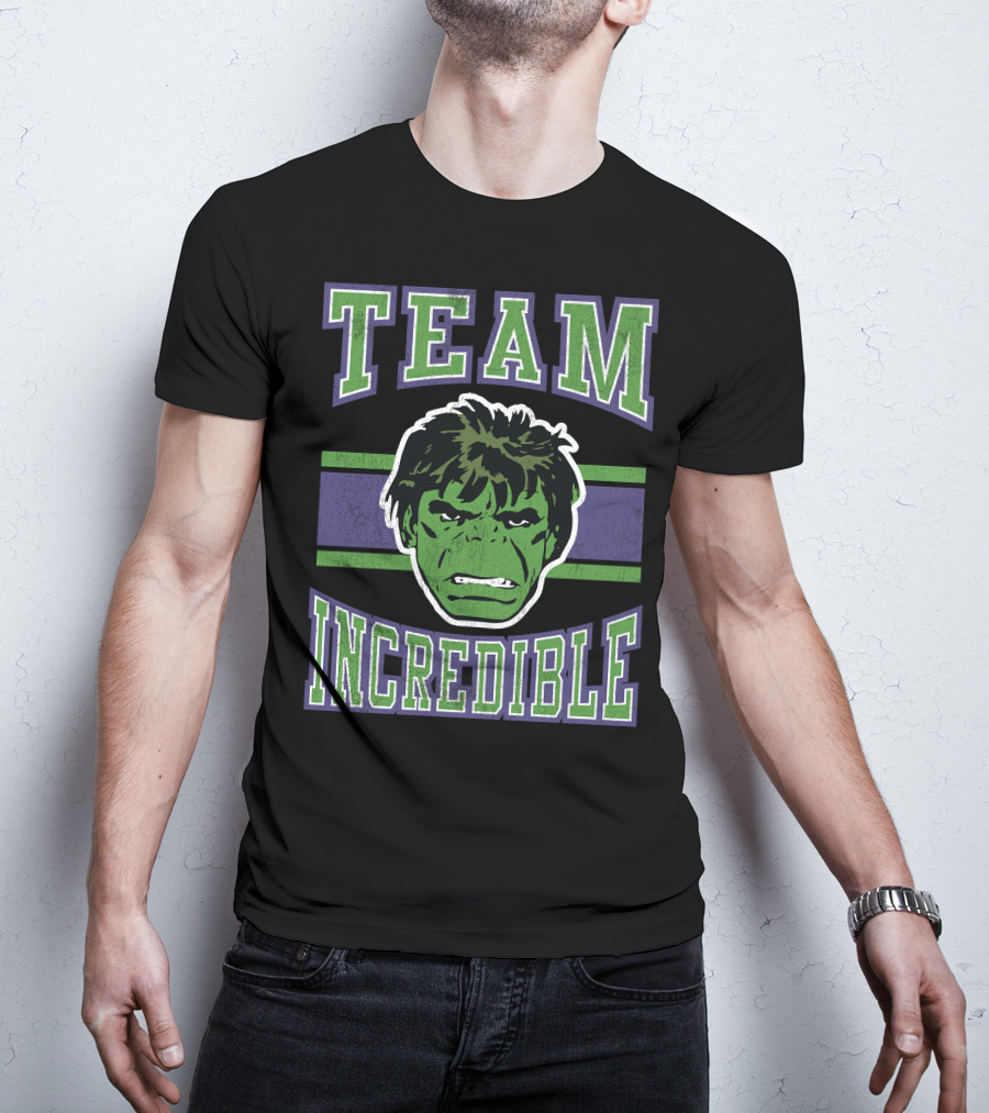 Marvel Classic Team Incredible Hulk Retro T-Shirt