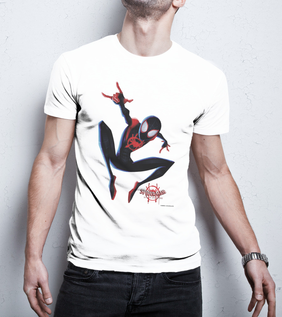Spider-Man Into The Spiderverse Miles Morales Marvel T-Shirt