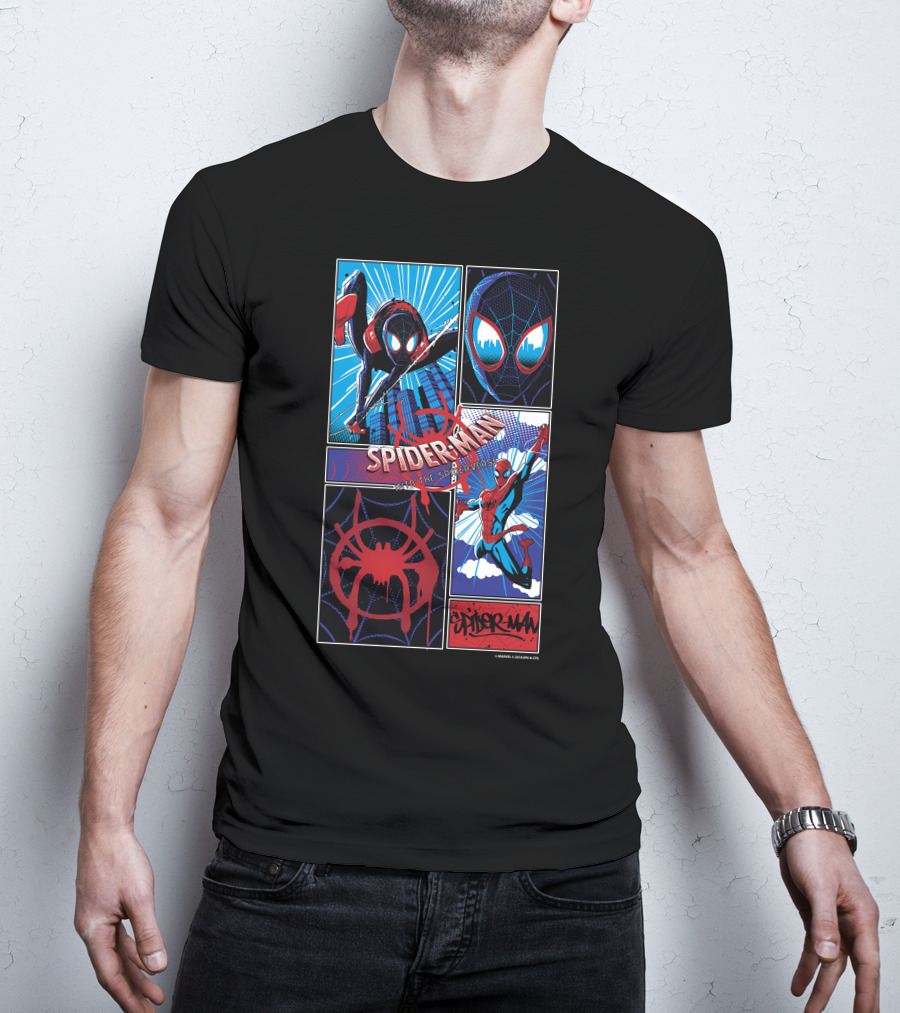 Marvel Spider-Man Spiderverse Miles Morales And Peter Parker T-Shirt