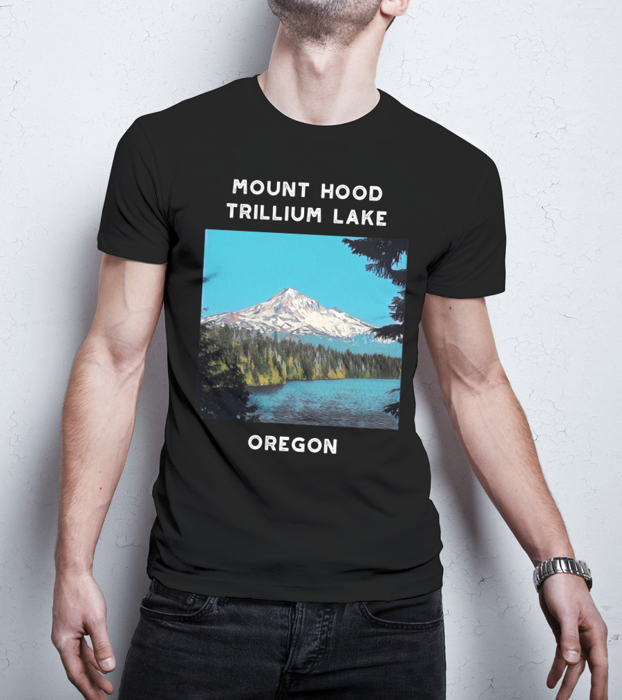 Mount Hood Trillium Lake Oregon T-Shirt