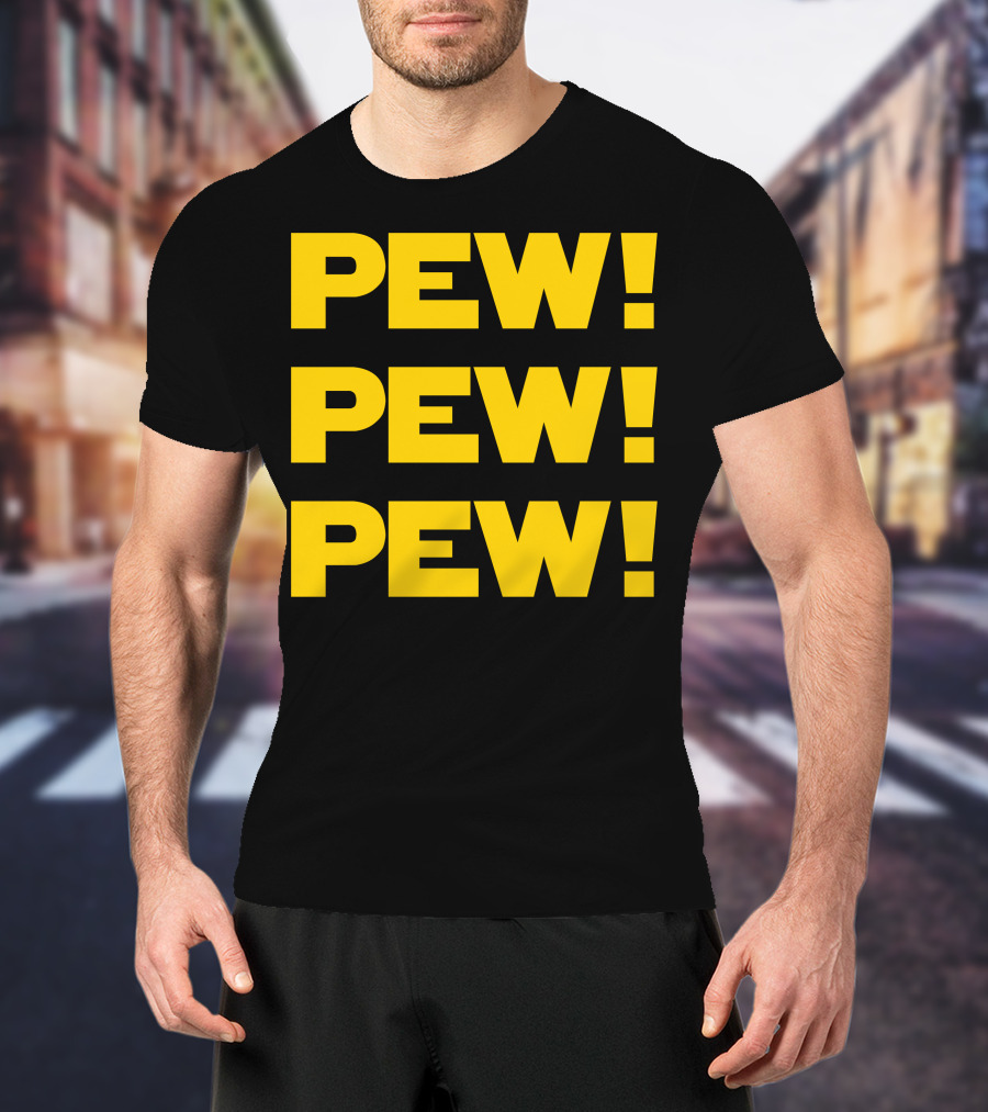 Star Nerd Geek Wars Space Pew Pew Pew Pew Pew Pew T-Shirt