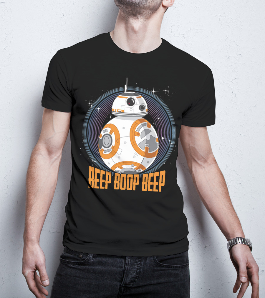 Star Wars BB-8 Beep Boop Beep Circle T-Shirt