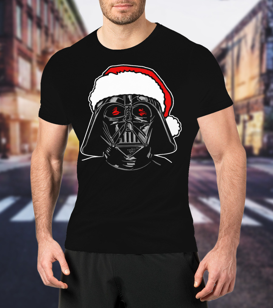 Star Wars Darth Vader Santa Sketch Holiday T-Shirt