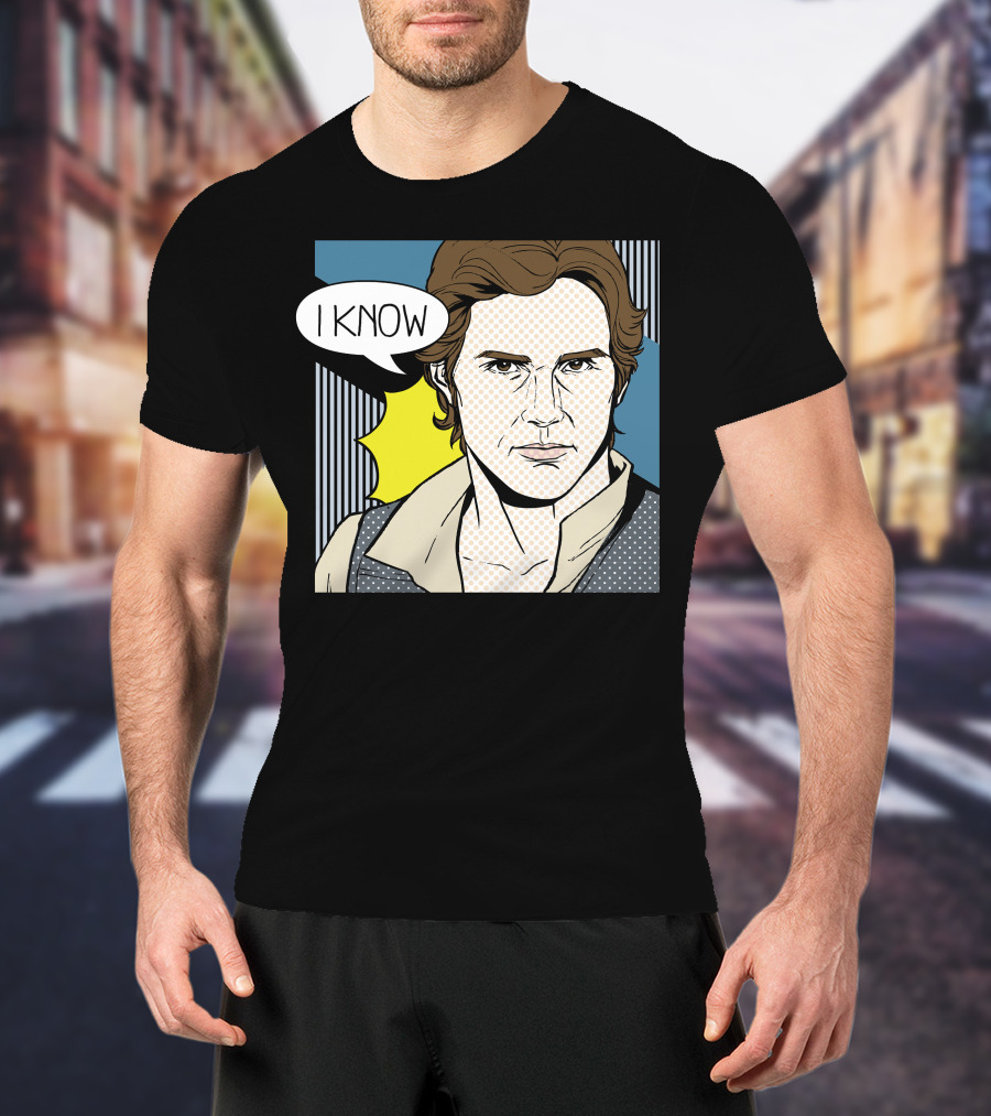 Star Wars Han Solo I Know Pop Art Retro Couples Fan Favorite T-Shirt