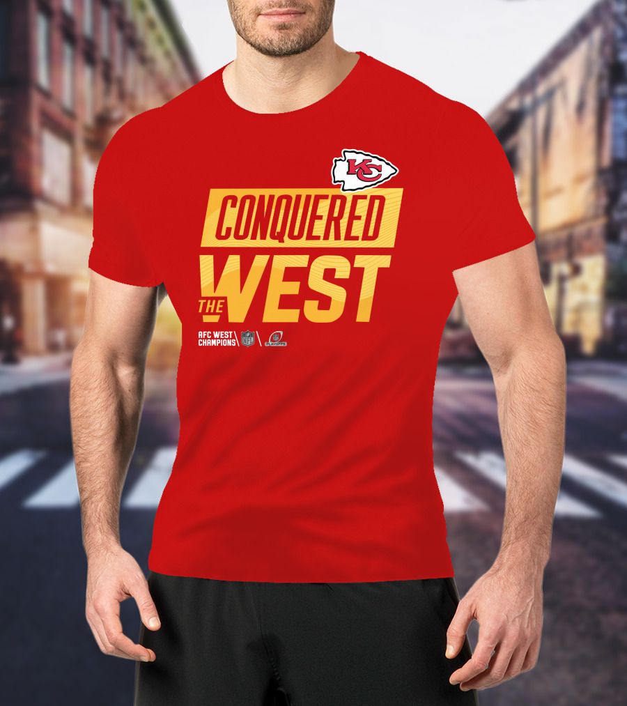 Kansas City Chiefs Conquered The West NFL Playoffs T-Shirt