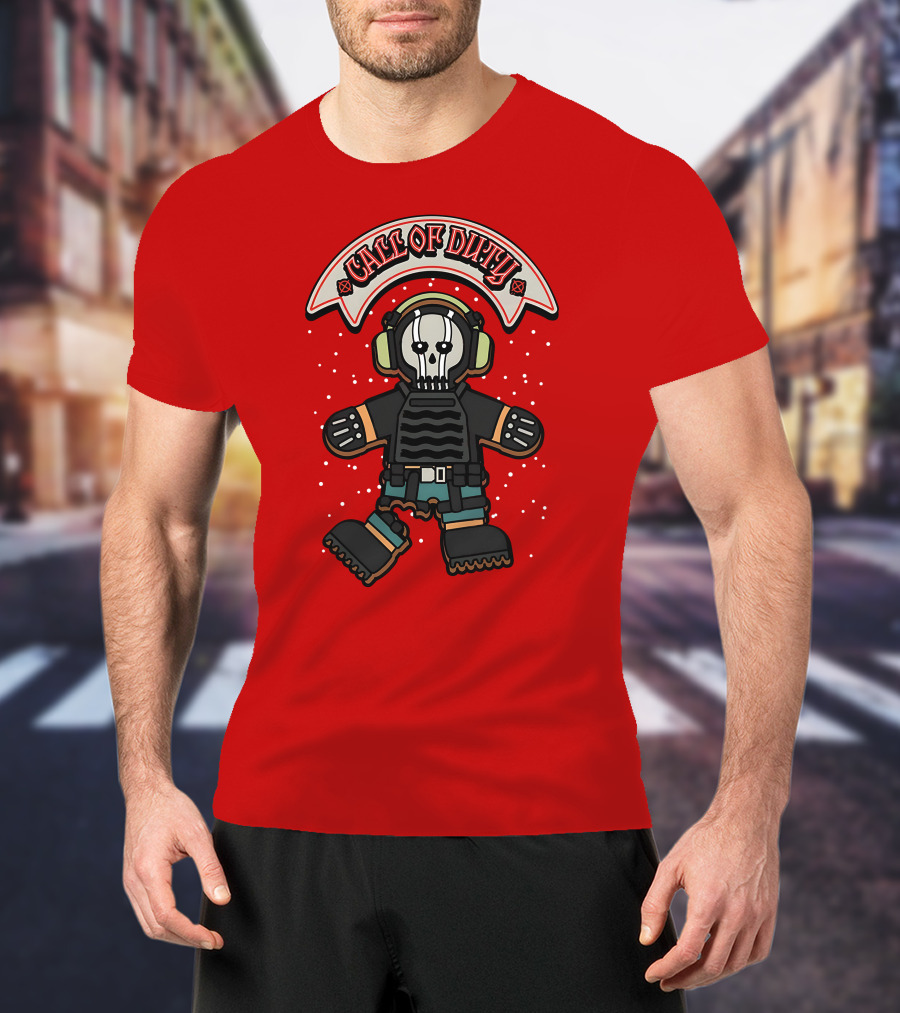 Call Of Duty Soldier Skull Headset T-Shirt