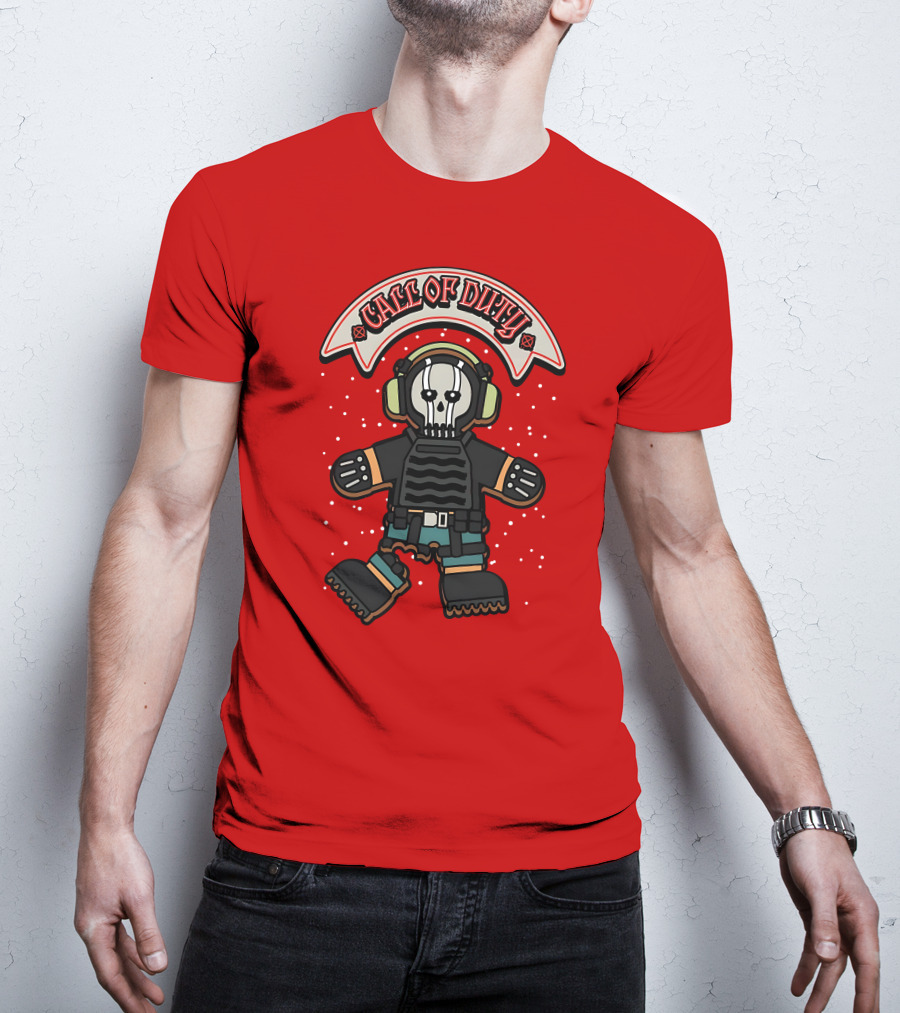 Call Of Duty Soldier Skull Headset T-Shirt