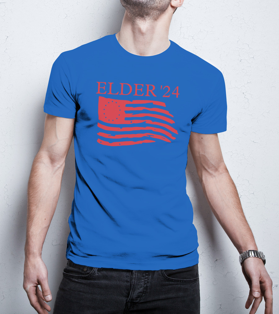 Elder 24 We're Got A Country To Save Larry Elder American Flag T-Shirt
