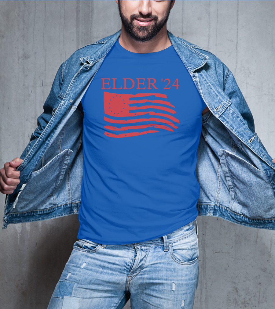 Elder 24 We're Got A Country To Save Larry Elder American Flag T-Shirt