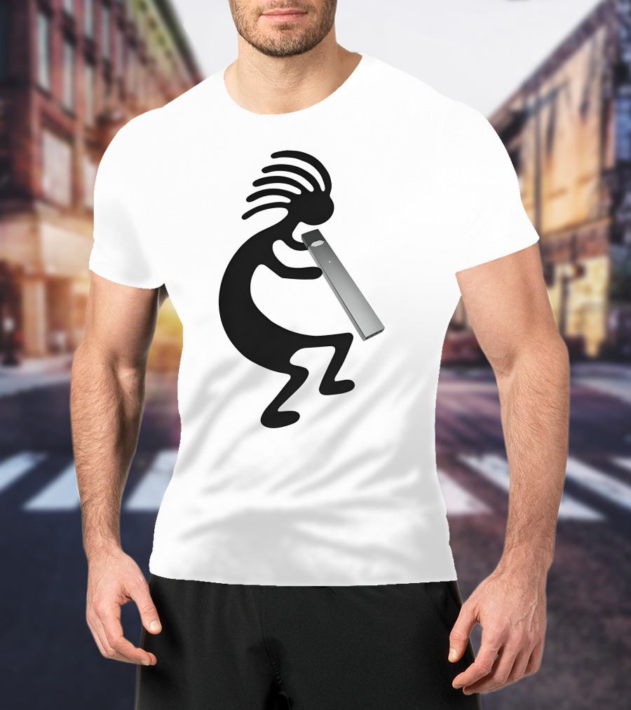 Kokopelli Vaping Man With Modern Device T-Shirt