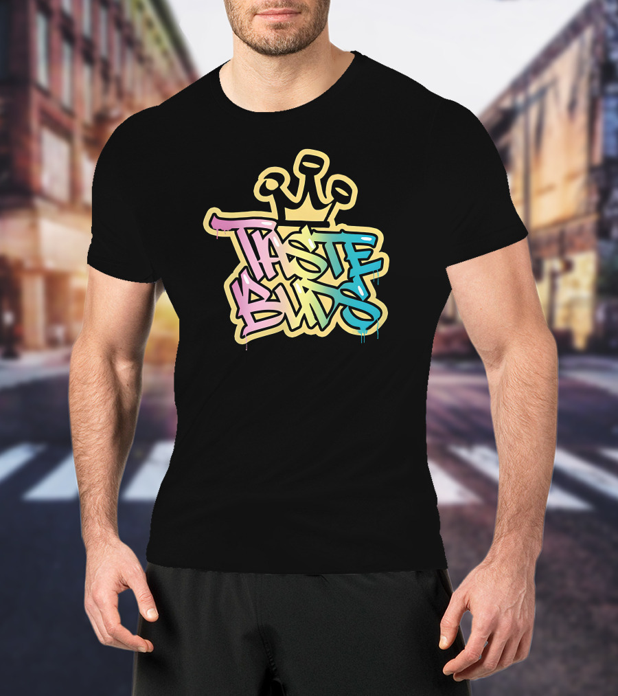 Taste Buds Graffiti Crown Colors T-Shirt