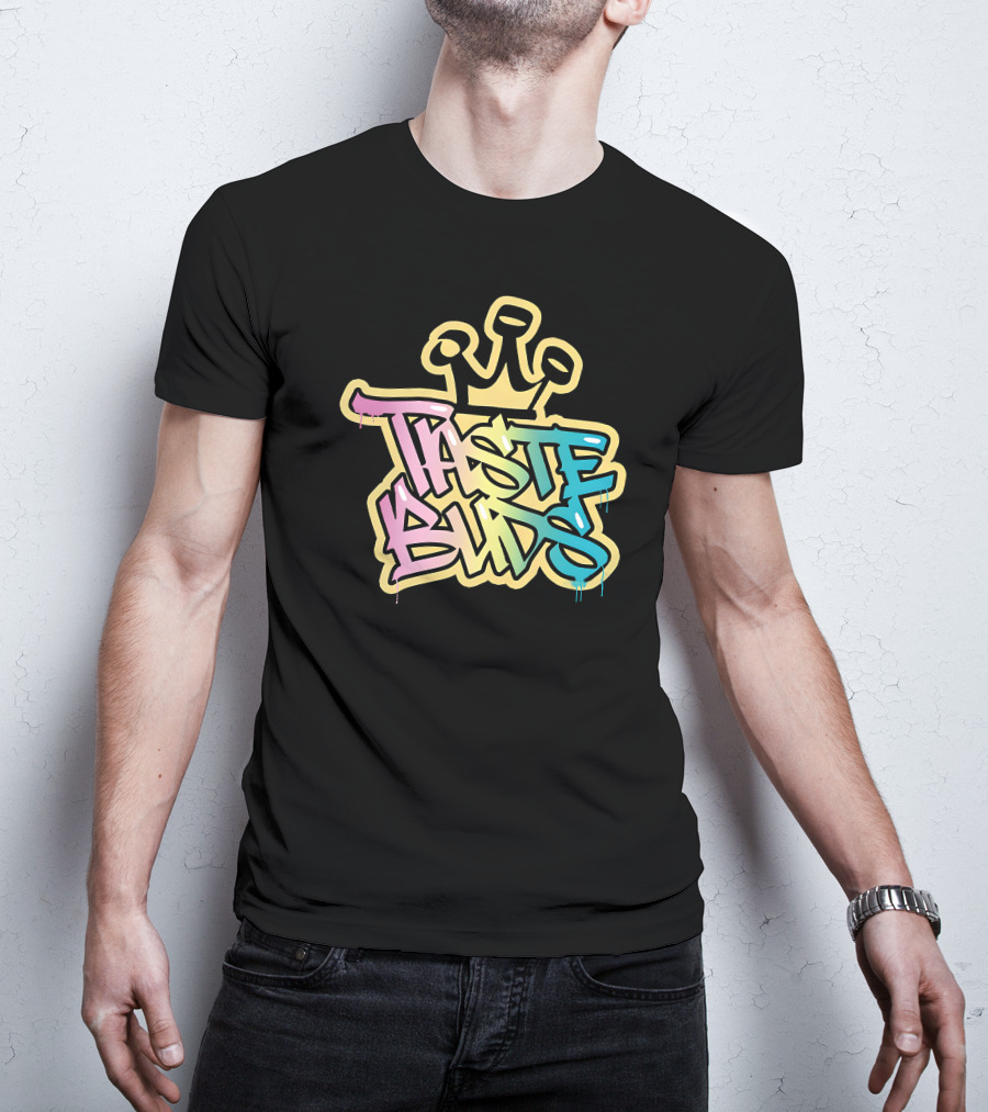 Taste Buds Graffiti Crown Colors T-Shirt