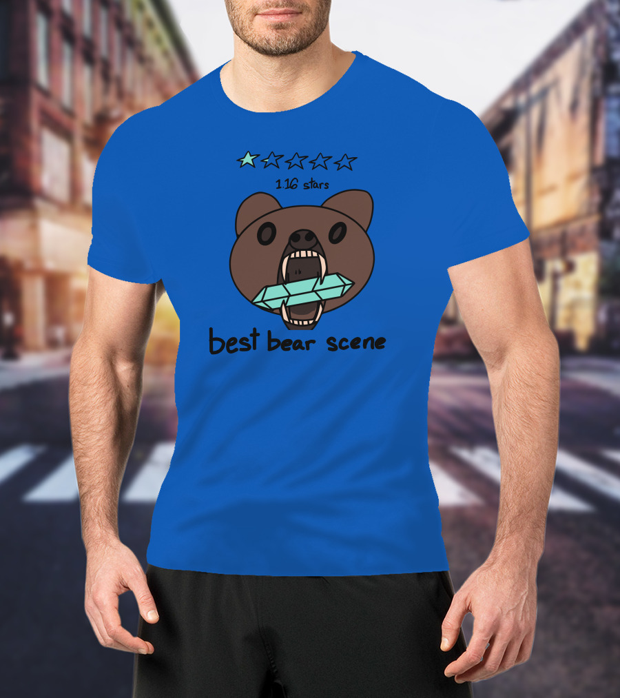 1.16 Stars Best Bear Scene Crystal Bonfire Merch T-Shirt