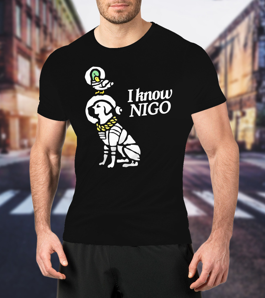 I Know Nigo Merch Lakeshow And Delta Iconic Dog With Parrot T-Shirt