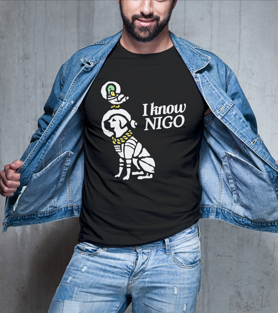 I Know Nigo Merch Lakeshow And Delta Iconic Dog With Parrot T-Shirt