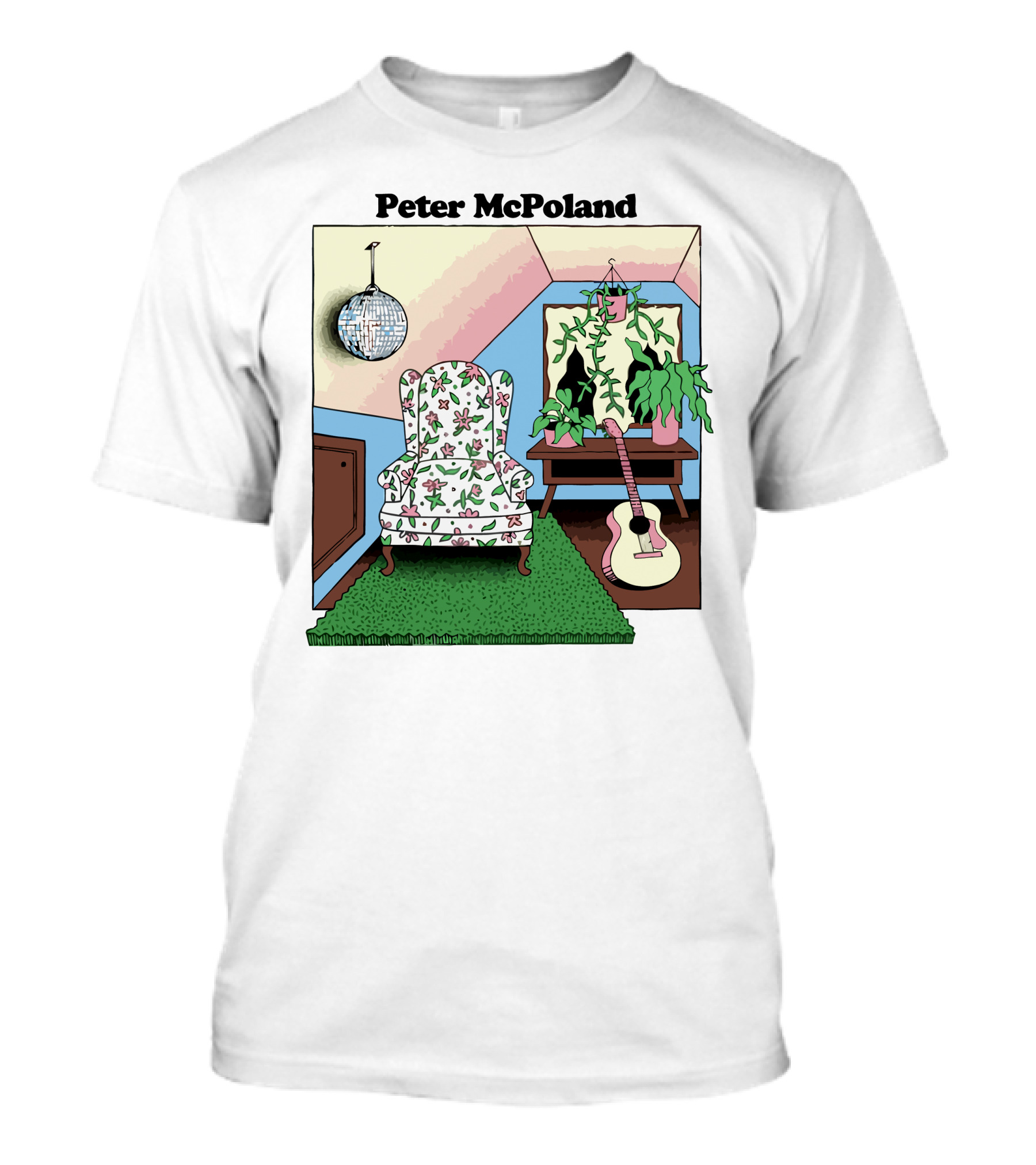 Peter McPoland Room With Chair Guitar And Plant T-Shirt