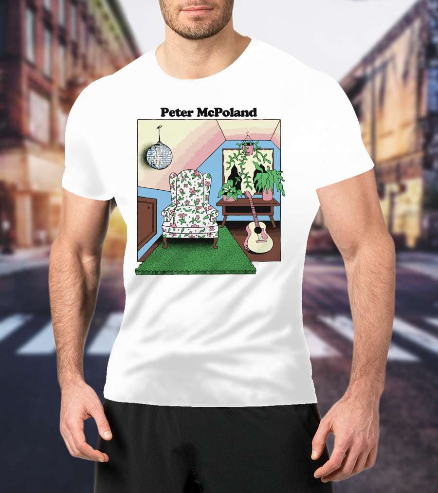 Peter McPoland Room With Chair Guitar And Plant T-Shirt