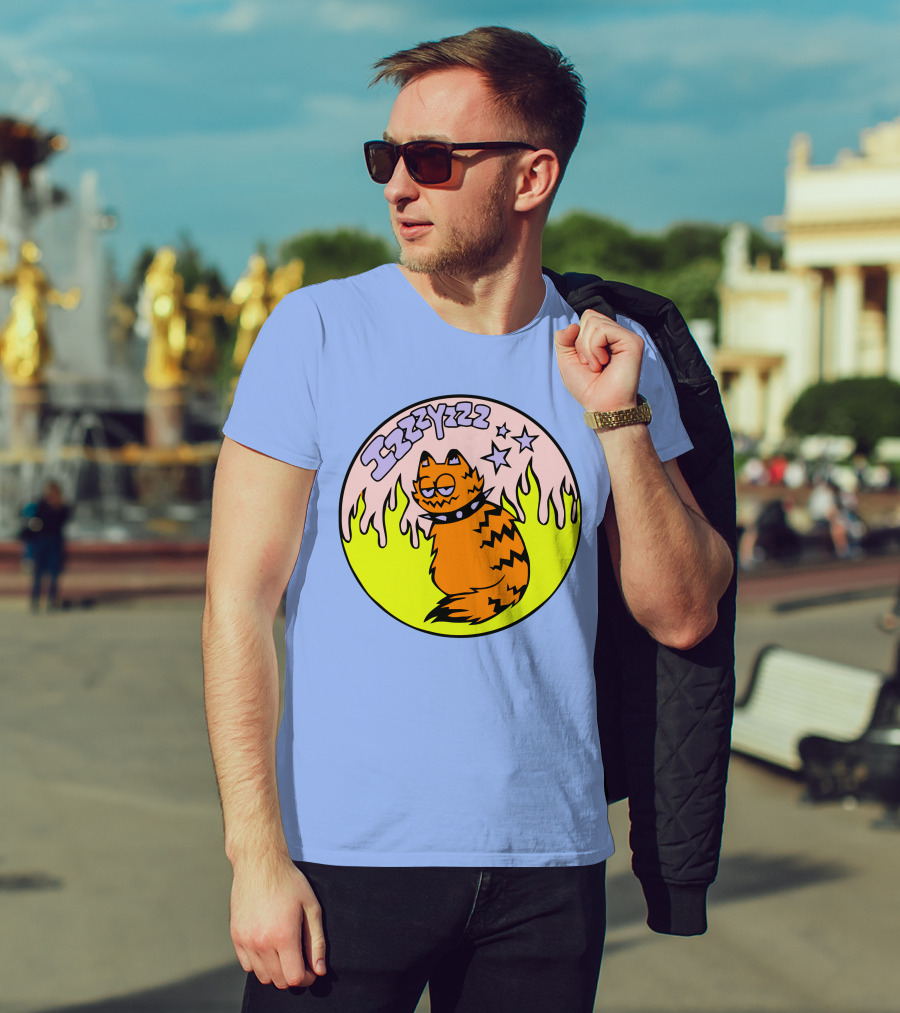 Izzzyzzz Crowdmade Merch Garfield Flame Stars T-Shirt