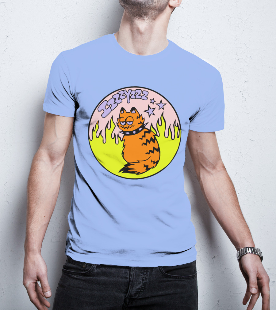 Izzzyzzz Crowdmade Merch Garfield Flame Stars T-Shirt