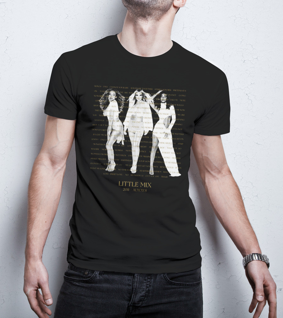 Little Mix 2011 Always Wings DNA Change Your Life Move Together Story Silver Lining T-Shirt