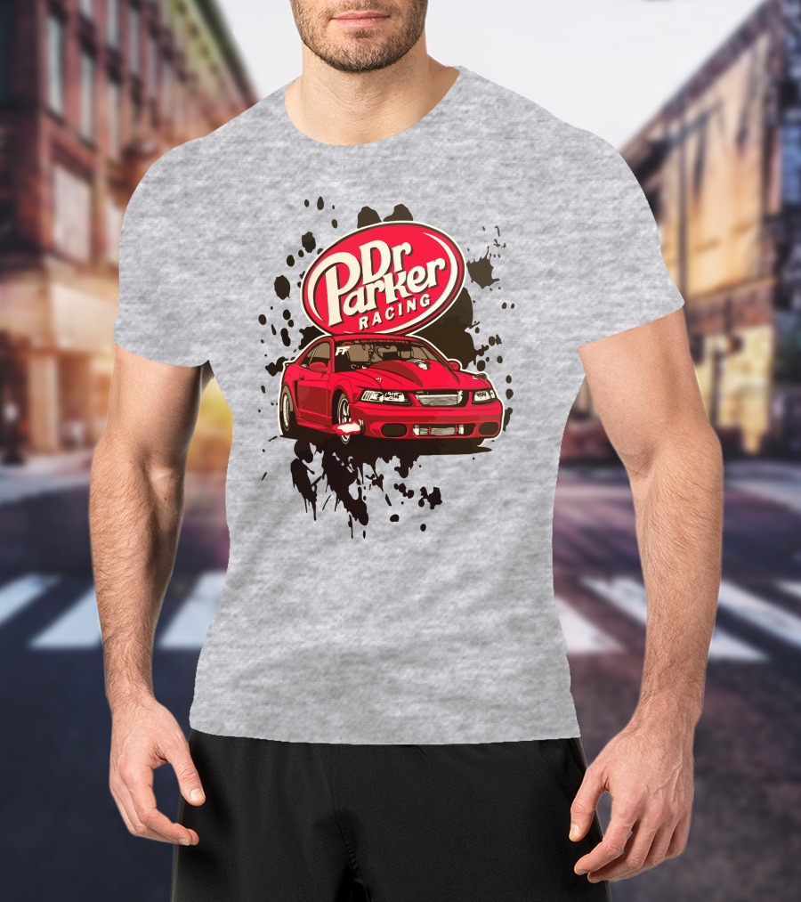 Dr Parker Racing Cleetus McFarland Merch Red Car T-Shirt