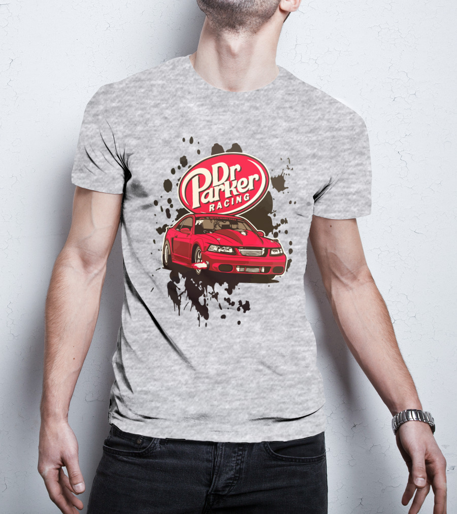 Dr Parker Racing Cleetus McFarland Merch Red Car T-Shirt