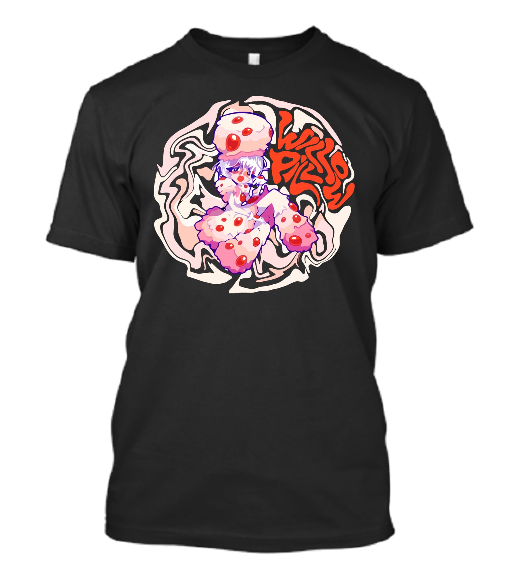 Willow Pill Trippy Swirl Cartoon Character T-Shirt