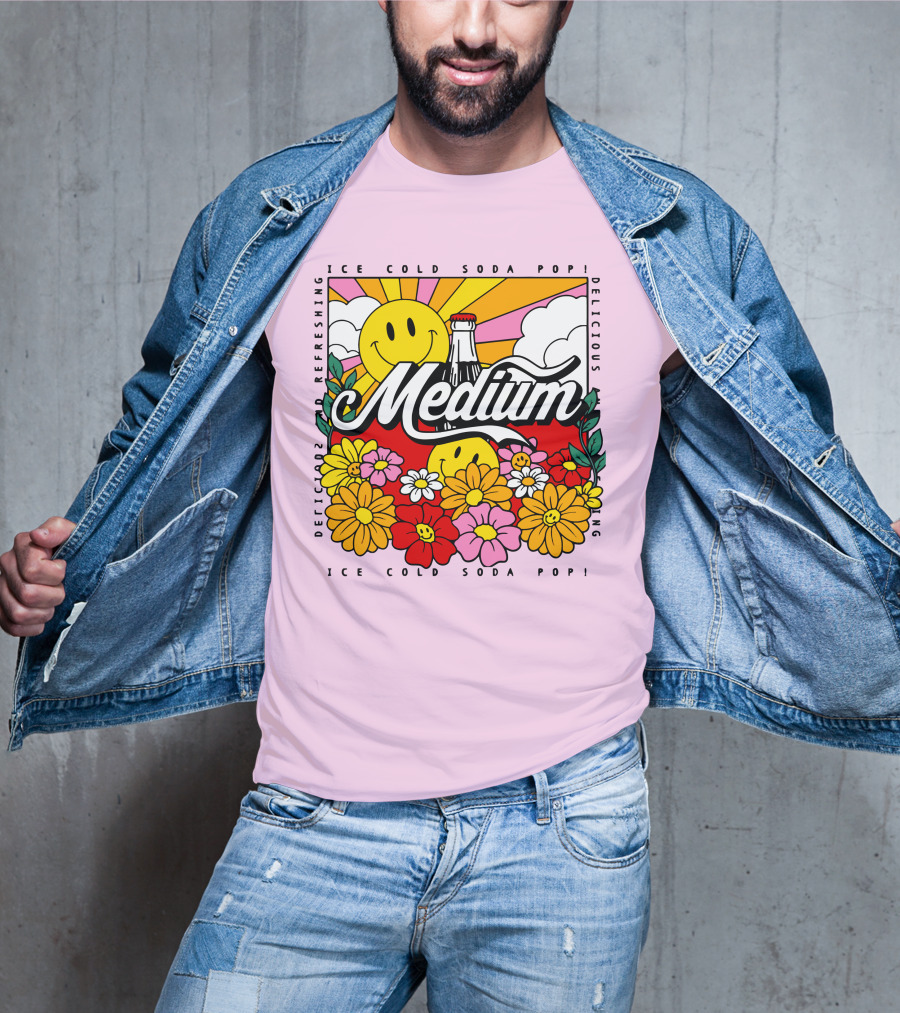 Medium Ice Cold Soda Pop Delicious Refreshing T-Shirt