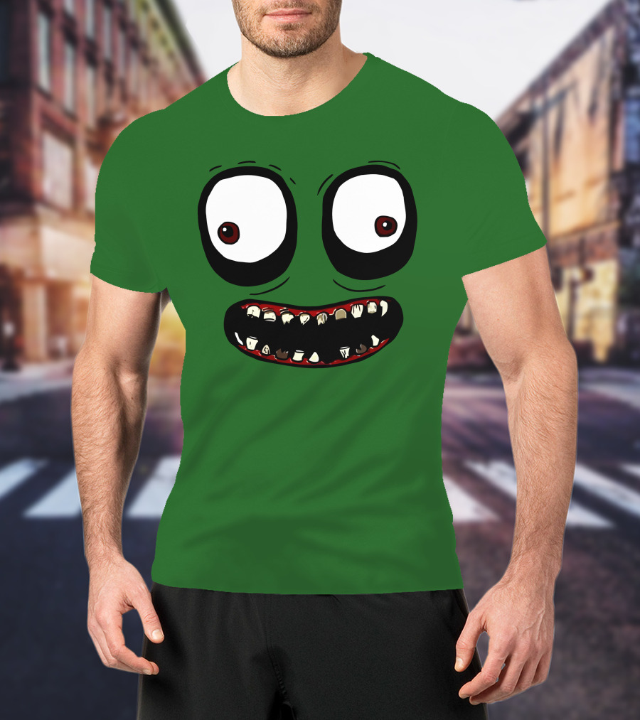 Salad Fingers Creepy Cartoon Eyes And Teeth Merch T-Shirt
