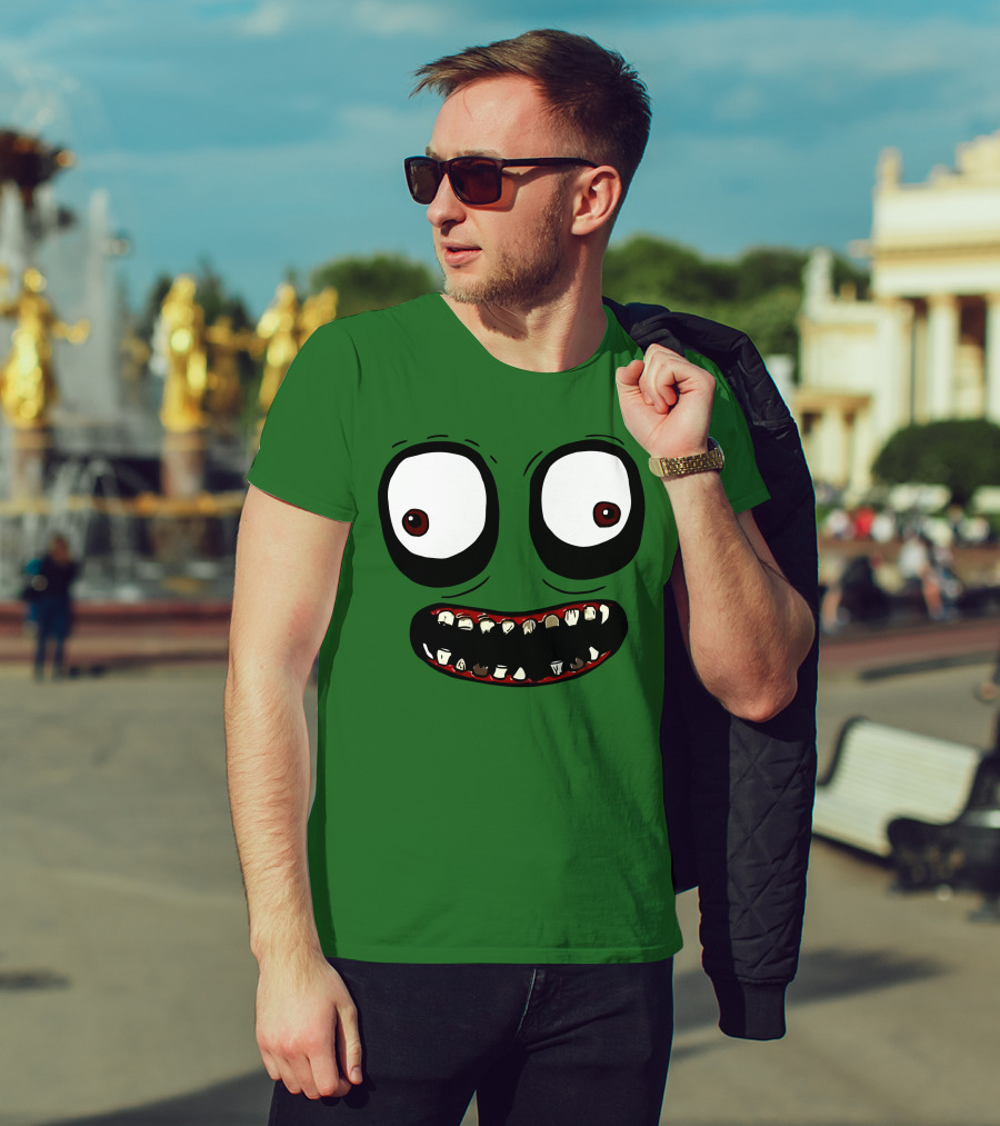 Salad Fingers Creepy Cartoon Eyes And Teeth Merch T-Shirt