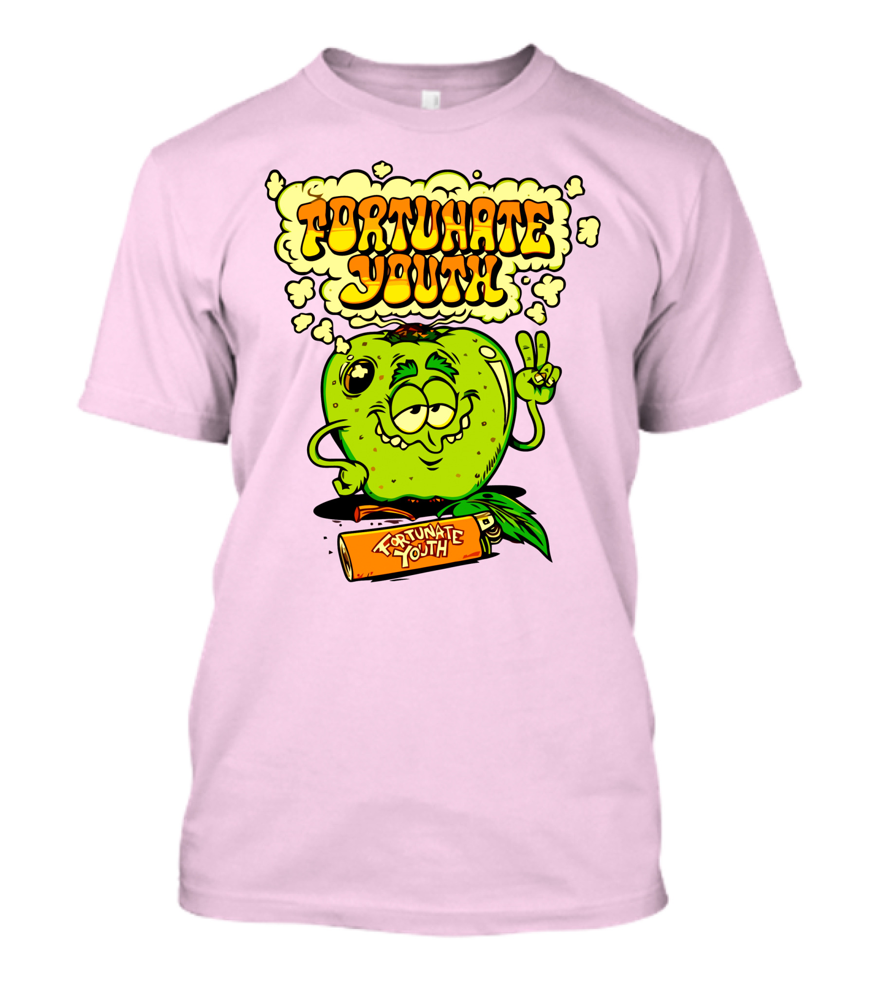 Fortunate Youth Merch Apple Smoking Peace Hand T-Shirt