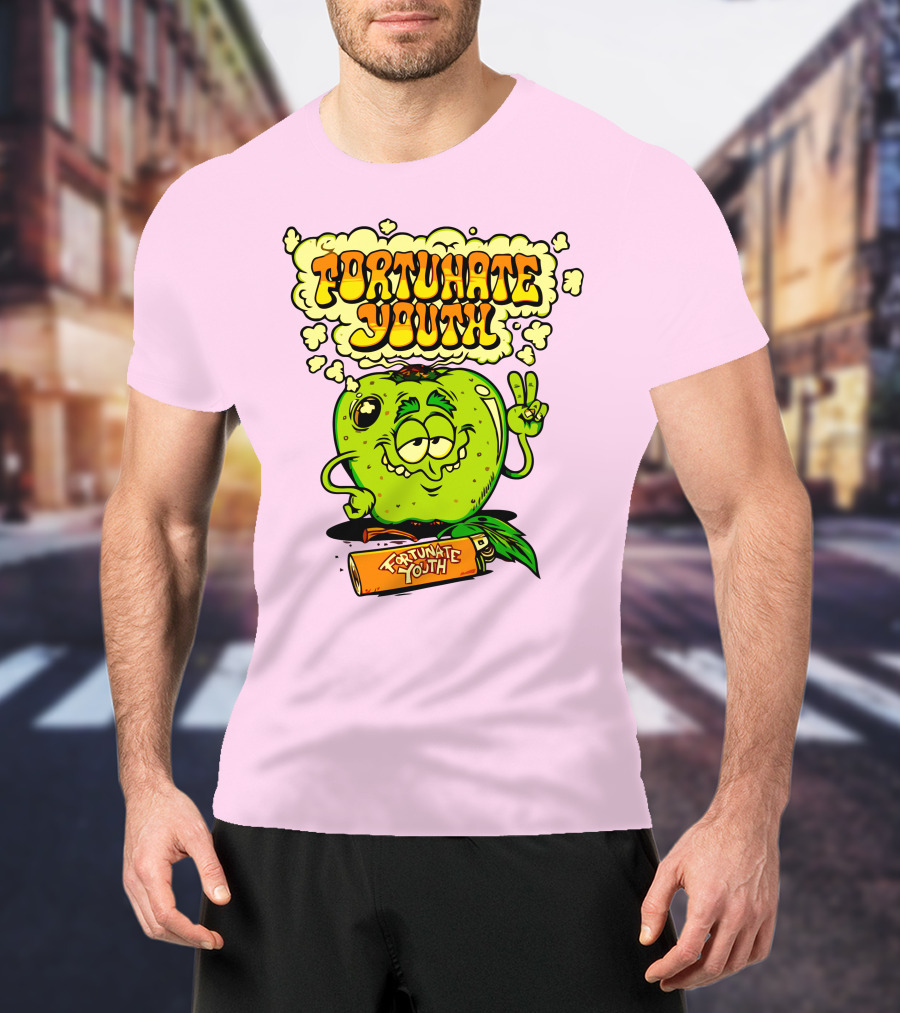 Fortunate Youth Merch Apple Smoking Peace Hand T-Shirt