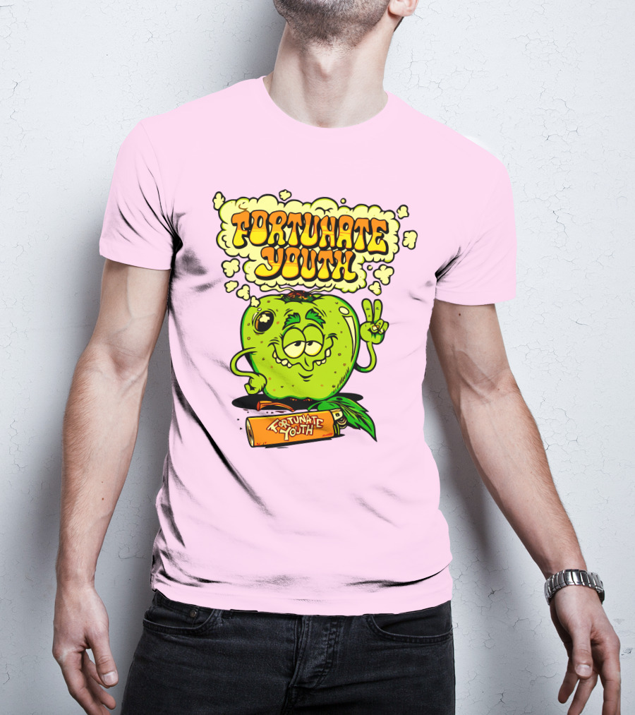 Fortunate Youth Merch Apple Smoking Peace Hand T-Shirt