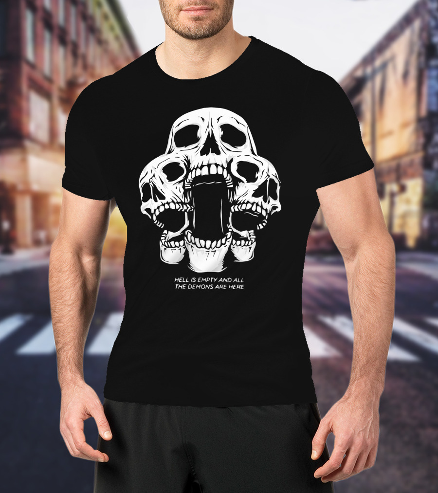 Kai Wachi Merch Skull Team Hell Is Empty And All The Demons Are Here T-Shirt