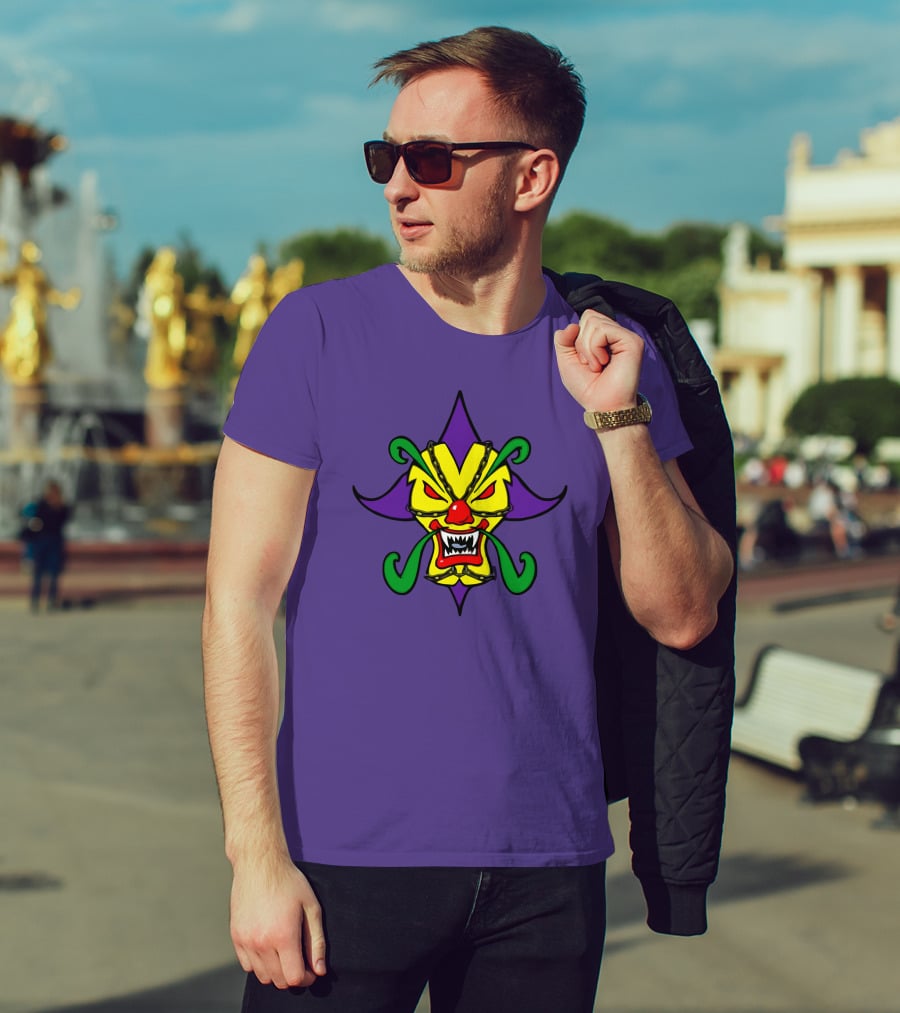 Psychopathic Merch Missing Link Found Joker's Card Mask Face Psychopathic Records Juggalo Merchandise T-Shirt