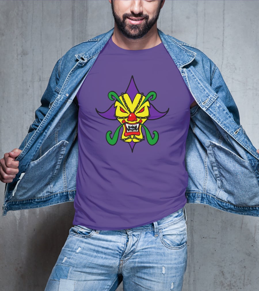 Psychopathic Merch Missing Link Found Joker's Card Mask Face Psychopathic Records Juggalo Merchandise T-Shirt
