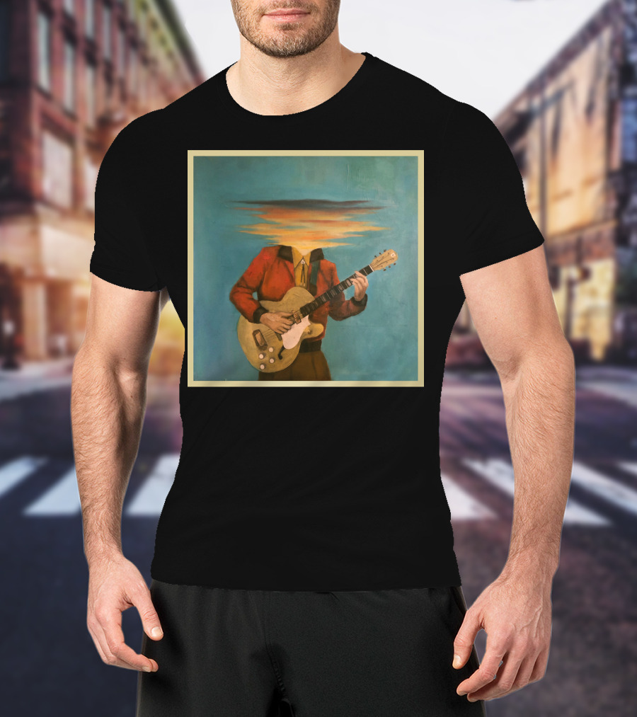 Lord Huron Long Lost Guitarist Surreal Sky Head T-Shirt
