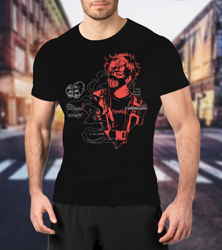 Corpse Husband I Am Corpse Miss You Will Under Ghost T-Shirt