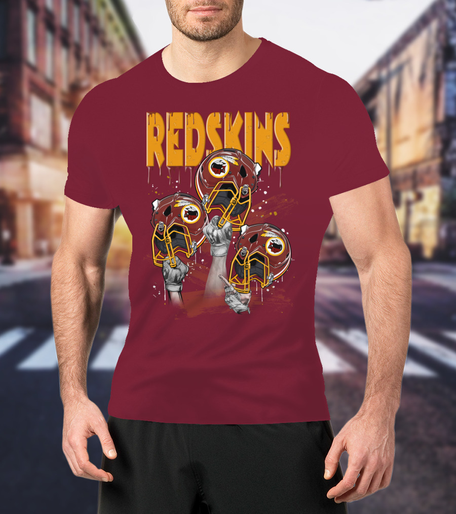 Redskins Helmets And Raised Fists T-Shirt