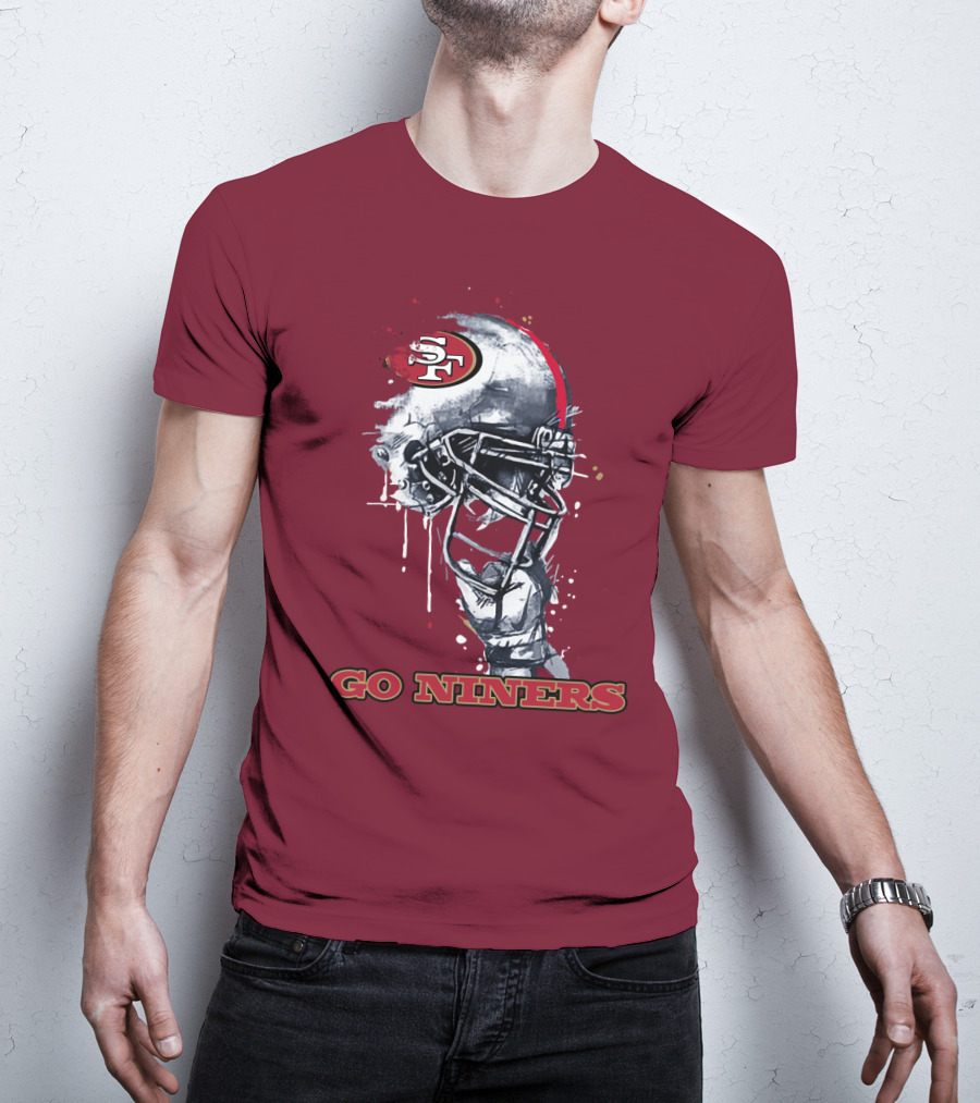 Go Niners Sf Football Helmet T-Shirt