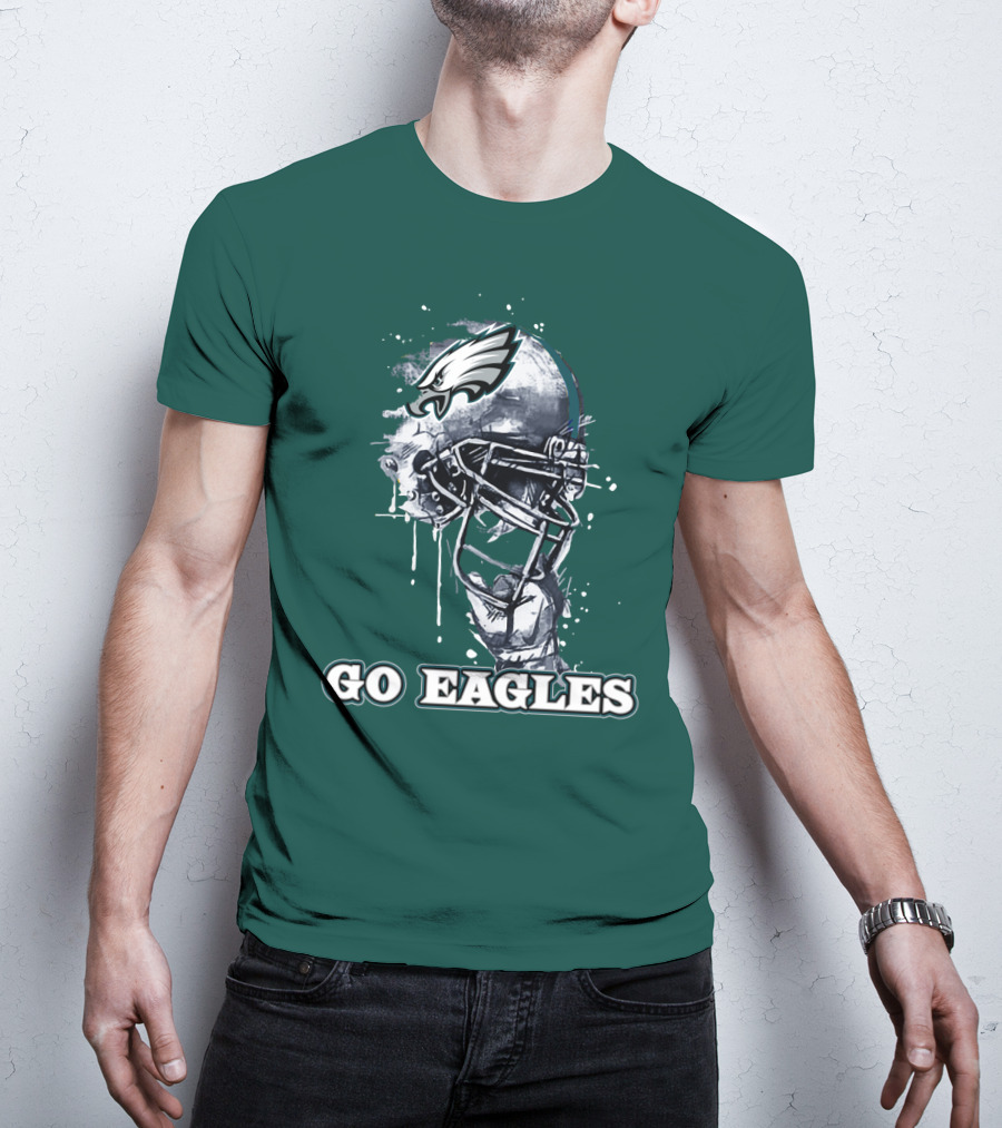 Philadelphia Eagles Helmet Go Eagles T-Shirt