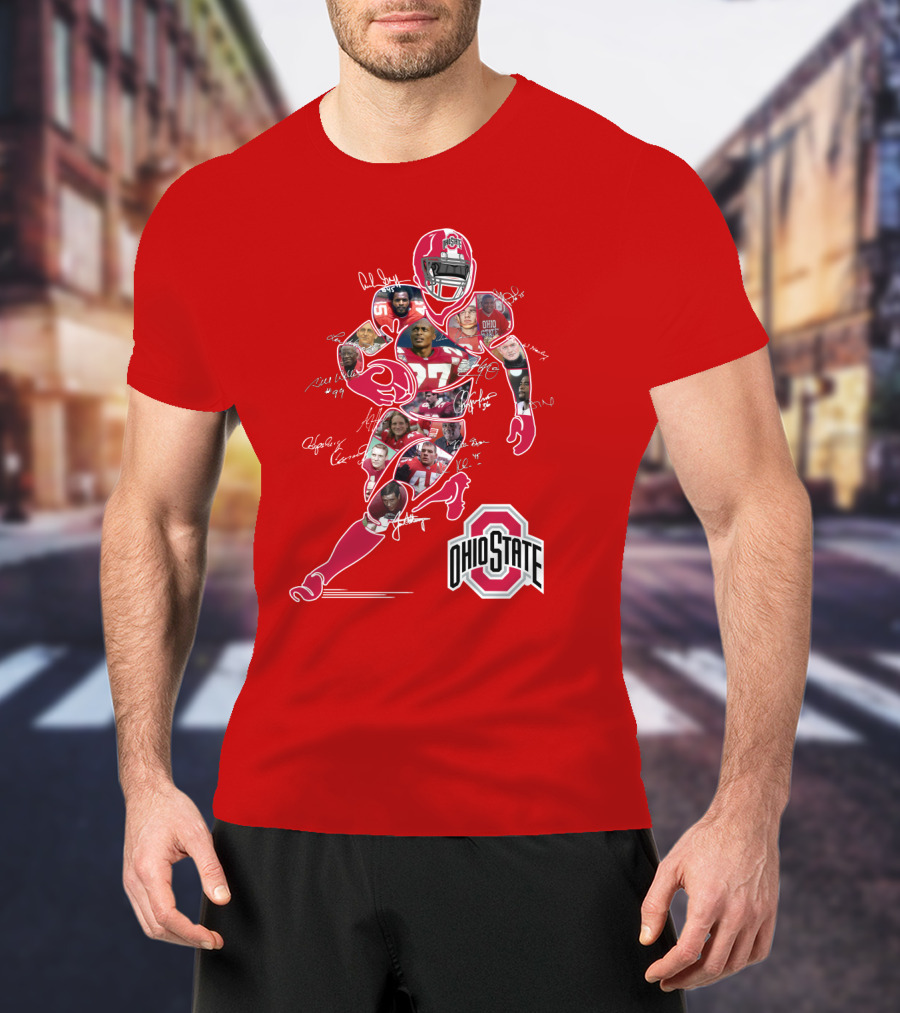 Ohio State Buckeyes Football Collage T-Shirt