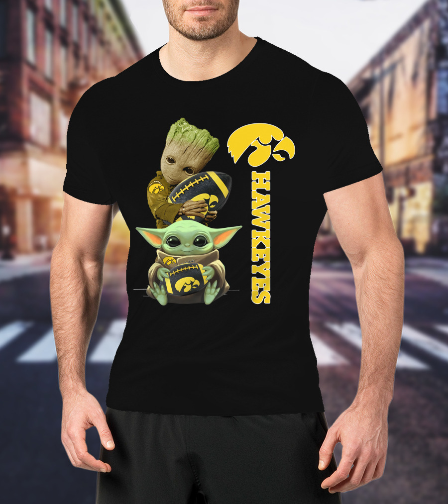 Baby Groot And Baby Yoda Hawkeyes T-Shirt