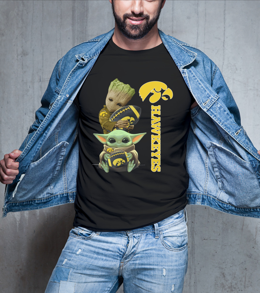 Baby Groot And Baby Yoda Hawkeyes T-Shirt