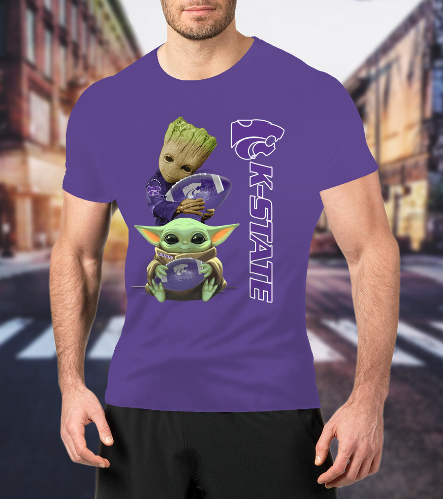 K-State Wildcats Groot Baby Yoda T-Shirt