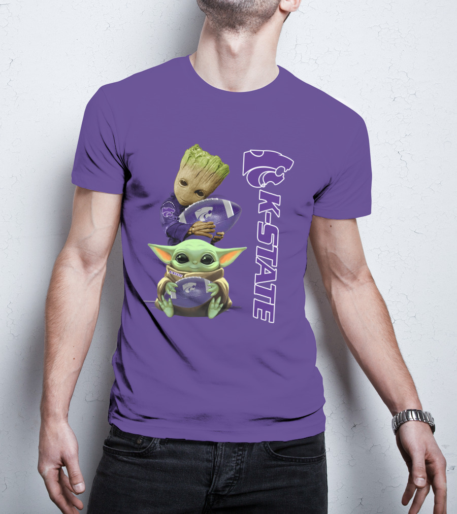 K-State Wildcats Groot Baby Yoda T-Shirt