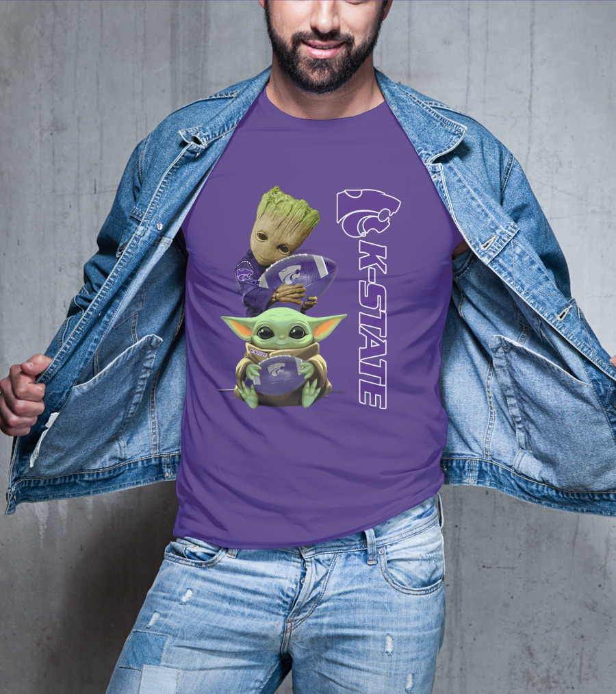 K-State Wildcats Groot Baby Yoda T-Shirt