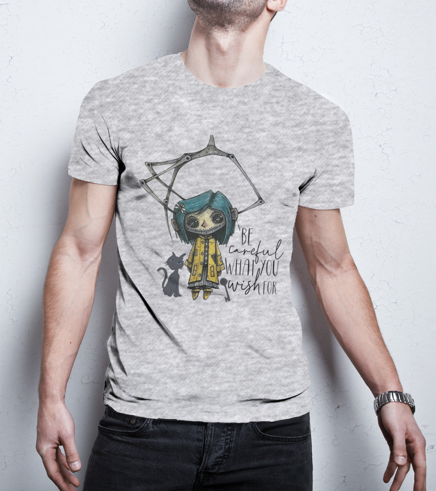 Be Careful What You Wish For Doll With Cat T-Shirt